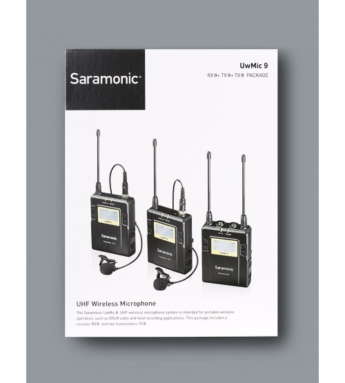 Saramonic UWMIC9 (RX9+TX9+TX9) UHF Wireless Lavalier